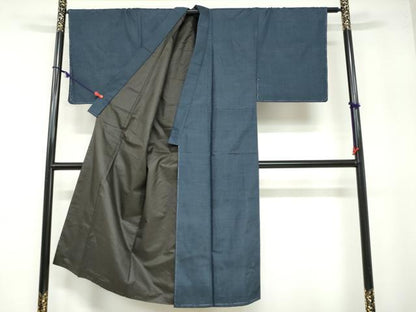 平和屋着物●男性 本場大島紬 アンサンブル 長羽織 100亀甲 総詰め 正絹 逸品 未使用 DABB0553ud