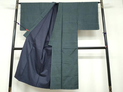 平和屋着物●男性 本場大島紬 アンサンブル 長襦袢（無双仕立て）セット 100亀甲 総詰め 正絹 逸品 未使用 DABB0554ud