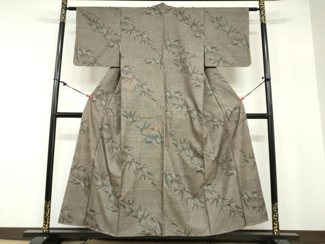 平和屋着物●本場大島紬 9マルキ 笹文 正絹 逸品 未使用 DABB0558ud