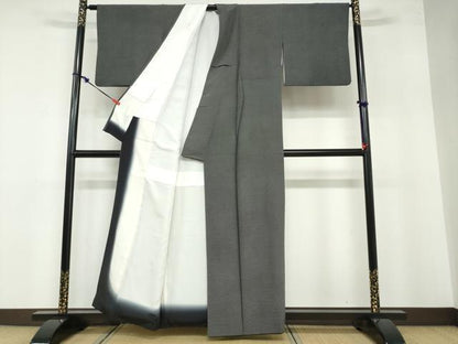 平和屋着物●江戸小紋 四代目松綱 砂川健一 角通し 正絹 逸品 DABB0560ud