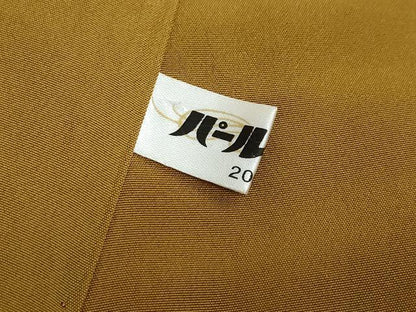 平和屋着物●本場黄八丈 平織 紬 正絹 逸品 未使用 DABB0582ud