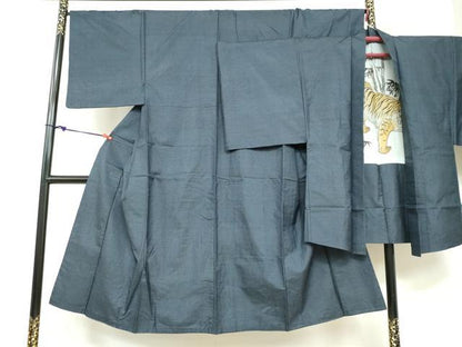 平和屋着物●男性 本場大島紬 アンサンブル 100亀甲 総詰め 正絹 逸品 DABB0621ud