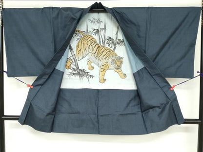 平和屋着物●男性 本場大島紬 アンサンブル 100亀甲 総詰め 正絹 逸品 DABB0621ud