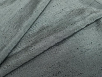 平和屋着物●男性 紬 アンサンブル 桔梗鼠色 正絹 逸品 DABB0624ud