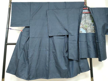 平和屋着物●男性 本場大島紬 アンサンブル 100亀甲 総詰め 正絹 逸品 未使用 DABB0625ud