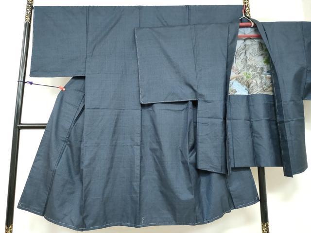平和屋着物●男性 本場大島紬 アンサンブル 100亀甲 総詰め 正絹 逸品 未使用 DABB0625ud