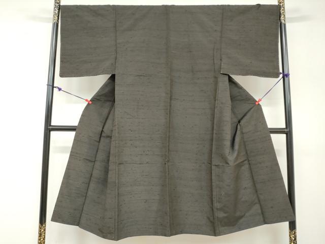 平和屋着物●男性 紬 アンサンブル 霞文 正絹 逸品 DABB0626ud