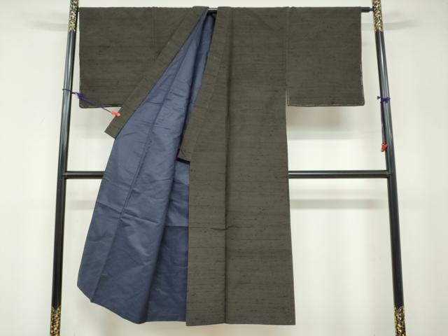 平和屋着物●男性 紬 アンサンブル 霞文 正絹 逸品 DABB0626ud
