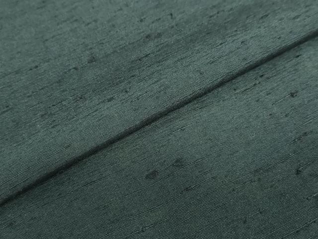 平和屋着物●男性 紬 アンサンブル 鉄色 正絹 逸品 未使用 DABB0627ud