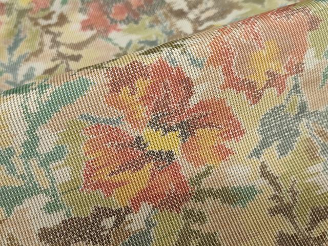 平和屋着物●本場大島紬 7マルキ 総絣 草花文 正絹 逸品 未使用 DABB0630ud