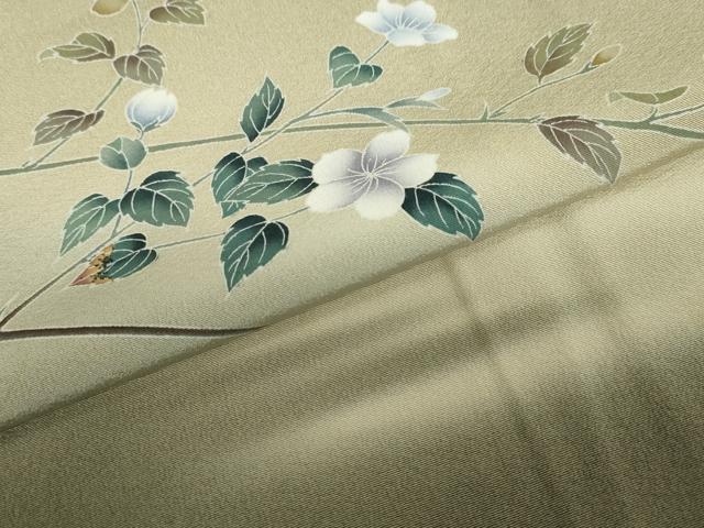 平和屋着物●訪問着 友禅 作家物 枝花文 暈し染め 正絹 逸品 DABB0631ud