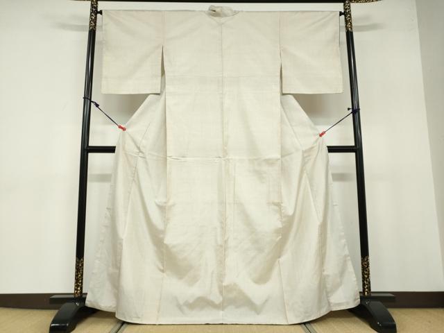 平和屋着物●本場大島紬 白大島 7マルキ 蚊絣 正絹 逸品 DABB0632ud