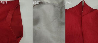 平和屋着物●豪華振袖 色無地 朱・緋色 やまと誂製 正絹 逸品 DABB0644ud