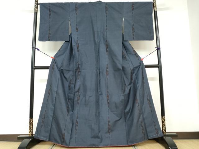 平和屋着物●本場大島紬 9マルキ 立涌花唐草文 正絹 逸品 DABB0647ud