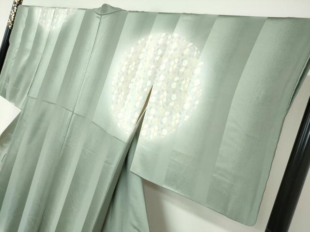 平和屋着物●ファッションデザイナー コシノアヤコ 訪問着 刺繍 草花文 蛍暈し 金糸 正絹 逸品 DABB0662ud