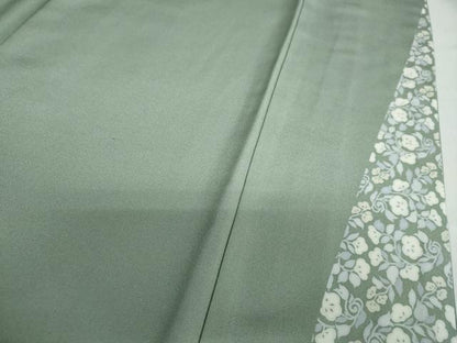 平和屋着物●ファッションデザイナー コシノアヤコ 訪問着 刺繍 草花文 蛍暈し 金糸 正絹 逸品 DABB0662ud