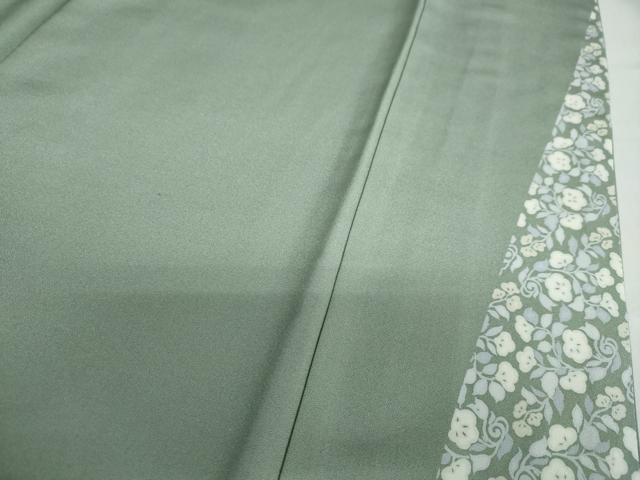 平和屋着物●ファッションデザイナー コシノアヤコ 訪問着 刺繍 草花文 蛍暈し 金糸 正絹 逸品 DABB0662ud