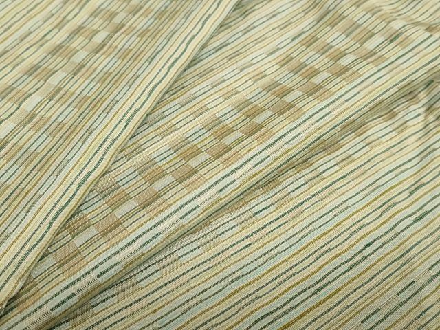 平和屋着物●上質な紬 変わり縞 正絹 逸品 DABB0664ud