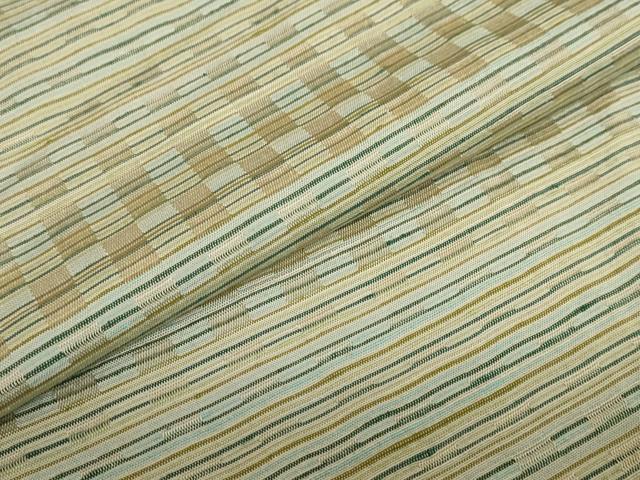 平和屋着物●上質な紬 変わり縞 正絹 逸品 DABB0664ud