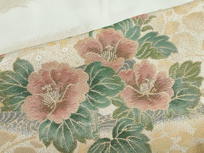 平和屋着物●豪華色留袖 寿光織 栄華春秋園 暈し染め 金糸 正絹 逸品 DABB0667ud