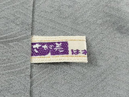 平和屋着物●上質な色無地 花鳥地紋 豆がら茶色 さが美扱い 正絹 逸品 未使用 DABB0669ud