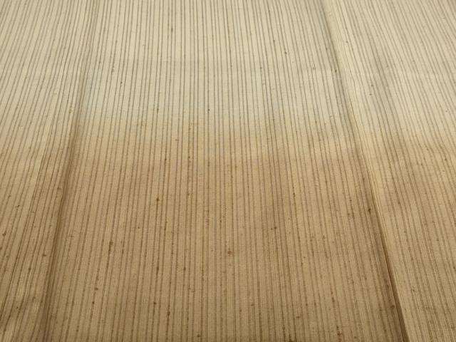 平和屋着物●訪問着 紬地 変わり縞 正絹 逸品 DABB0684ud