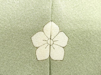 平和屋着物●上質な色無地 若菜色 正絹 逸品 DABB0691ud