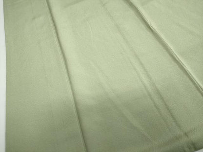 平和屋着物●上質な色無地 若菜色 正絹 逸品 DABB0691ud