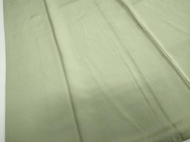 平和屋着物●上質な色無地 若菜色 正絹 逸品 DABB0691ud