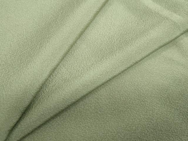 平和屋着物●上質な色無地 若菜色 正絹 逸品 DABB0691ud