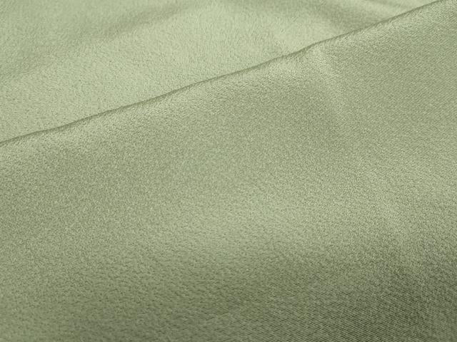 平和屋着物●上質な色無地 若菜色 正絹 逸品 DABB0691ud