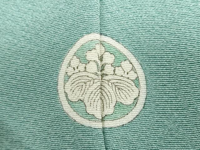 平和屋着物●上質な色無地 青竹色 正絹 逸品 DABB0697ud