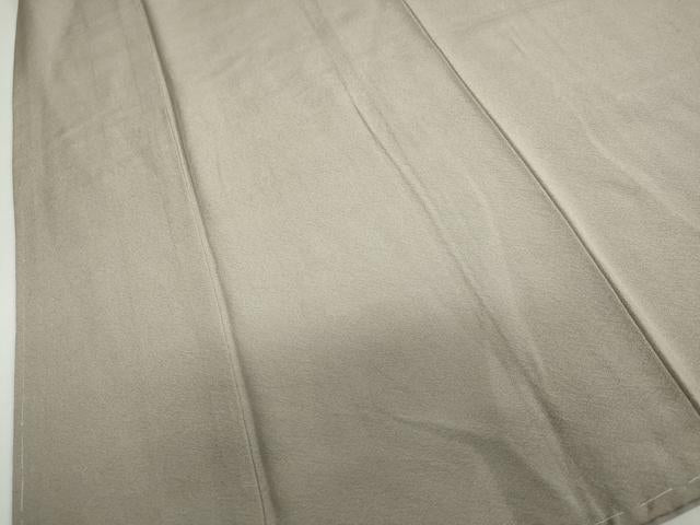 平和屋着物●上質な色無地 作家物 幻の染 岩石染 茶鼠色 正絹 逸品 未使用 DABB0703ud