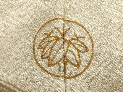 平和屋着物●訪問着 駒刺繍 貝紫 色紙重ね御所車草花文 金彩 さが美扱い 正絹 逸品 DABB0704ud
