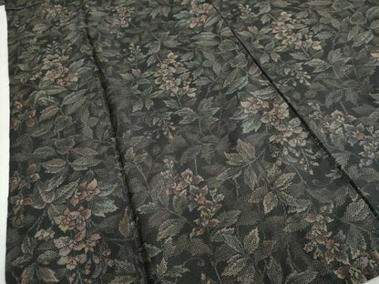 平和屋着物●本場大島紬 9マルキ 草花文 正絹 逸品 DABB0708ud
