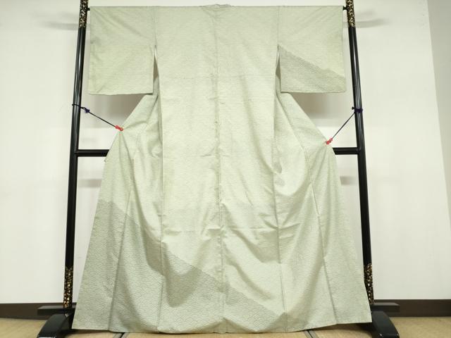 平和屋着物●本場染大島紬 訪問着 青海波 正絹 逸品 DABB0717ud