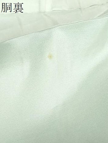 平和屋着物●上質な色無地　紋意匠　薄萌葱色　正絹　逸品　未使用　DABB0725ud