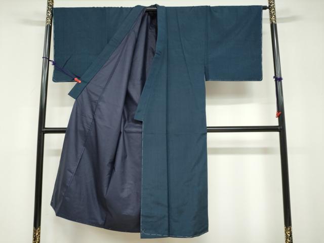 平和屋着物●男性 紬 アンサンブル 褐返色 正絹 逸品 未使用 DABB0732ud