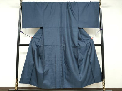平和屋着物●男性 紬 アンサンブル 長羽織 100亀甲 総詰め キングサイズ 正絹 逸品 DABB0733ud