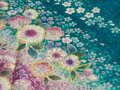平和屋着物●豪華振袖 絞り 辻が花 銀通し地 やまと誂製 正絹 逸品 DABB0750ud
