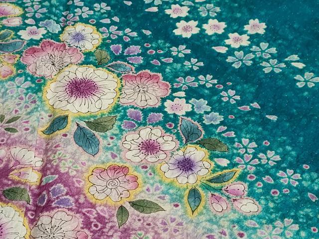 平和屋着物●豪華振袖 絞り 辻が花 銀通し地 やまと誂製 正絹 逸品 DABB0750ud