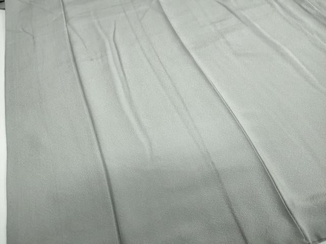 平和屋着物●上質な色無地 豆がら茶色 正絹 逸品 DABB0782ud