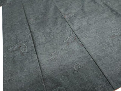 平和屋着物●本場大島紬 舞蝶文 正絹 逸品 DABB0785ud