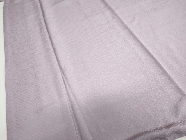 平和屋着物●上質な色無地 花唐草地紋 薄葡萄色 ロング丈 正絹 逸品 DABB0798ud