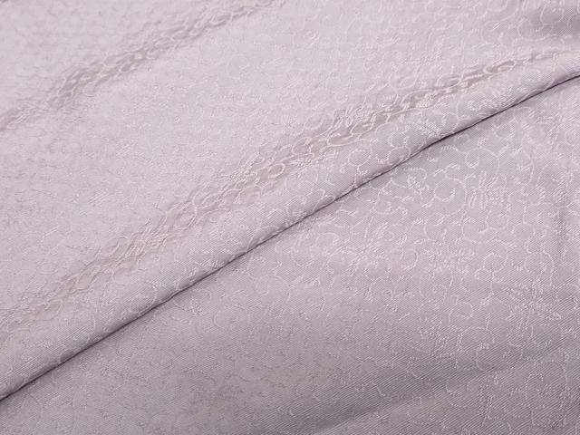 平和屋着物●上質な色無地 花唐草地紋 薄葡萄色 ロング丈 正絹 逸品 DABB0798ud