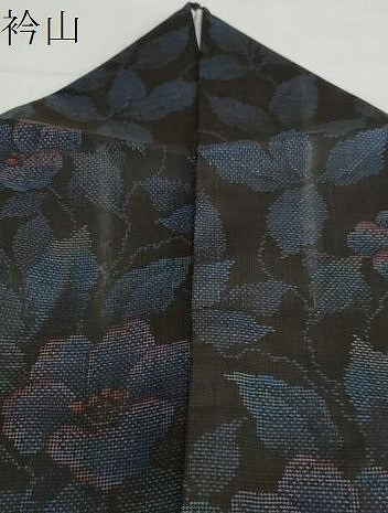 平和屋着物●本場大島紬 9マルキ 草花文 正絹 逸品 DABB0803ud