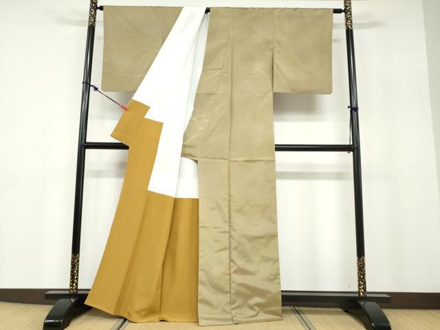 平和屋着物●本場縞大島紬 霞文 正絹 逸品 DABB0804ud