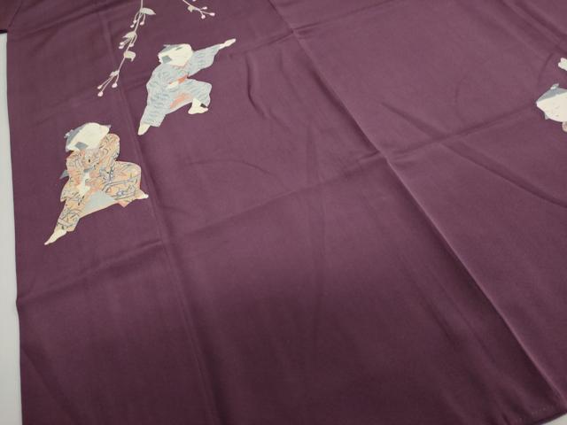 平和屋着物●訪問着 友禅 作家物 童子遊び 正絹 逸品 DABB0825ud