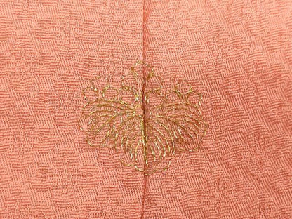 平和屋着物●友禅作家の巨匠 浅井青仁 小紋 草花丸文 金彩 正絹 逸品 未使用 DABB0834ud