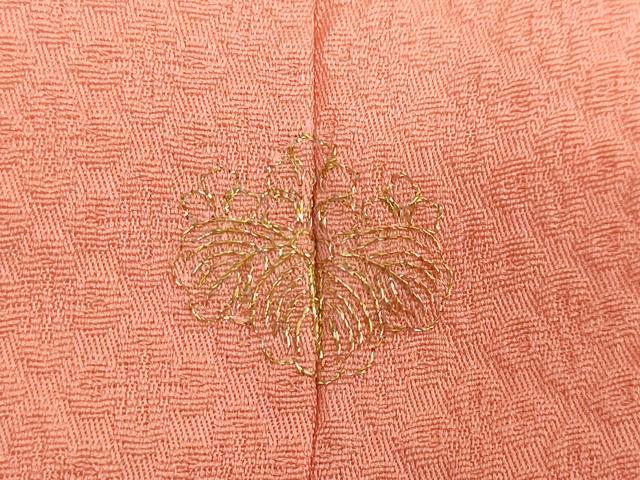 平和屋着物●友禅作家の巨匠 浅井青仁 小紋 草花丸文 金彩 正絹 逸品 未使用 DABB0834ud